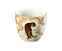 4-宫廷画家郎世宁笔意五虎图杯